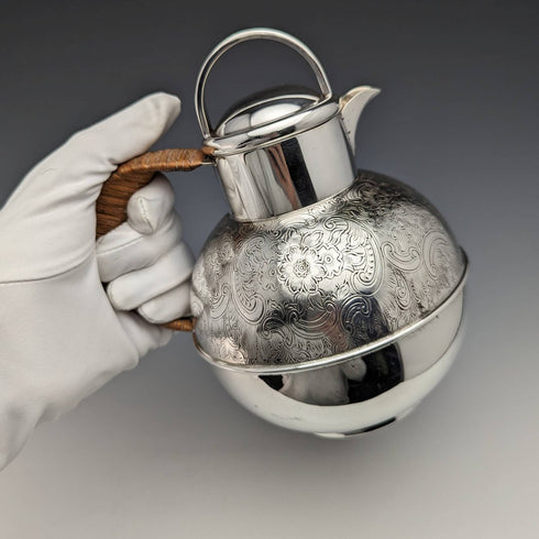 英國復古鍍銀平紋針織水壺